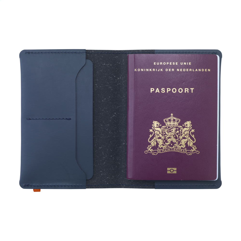 Portapapeles de Pasaporte de Cuero Reciclado - Seira