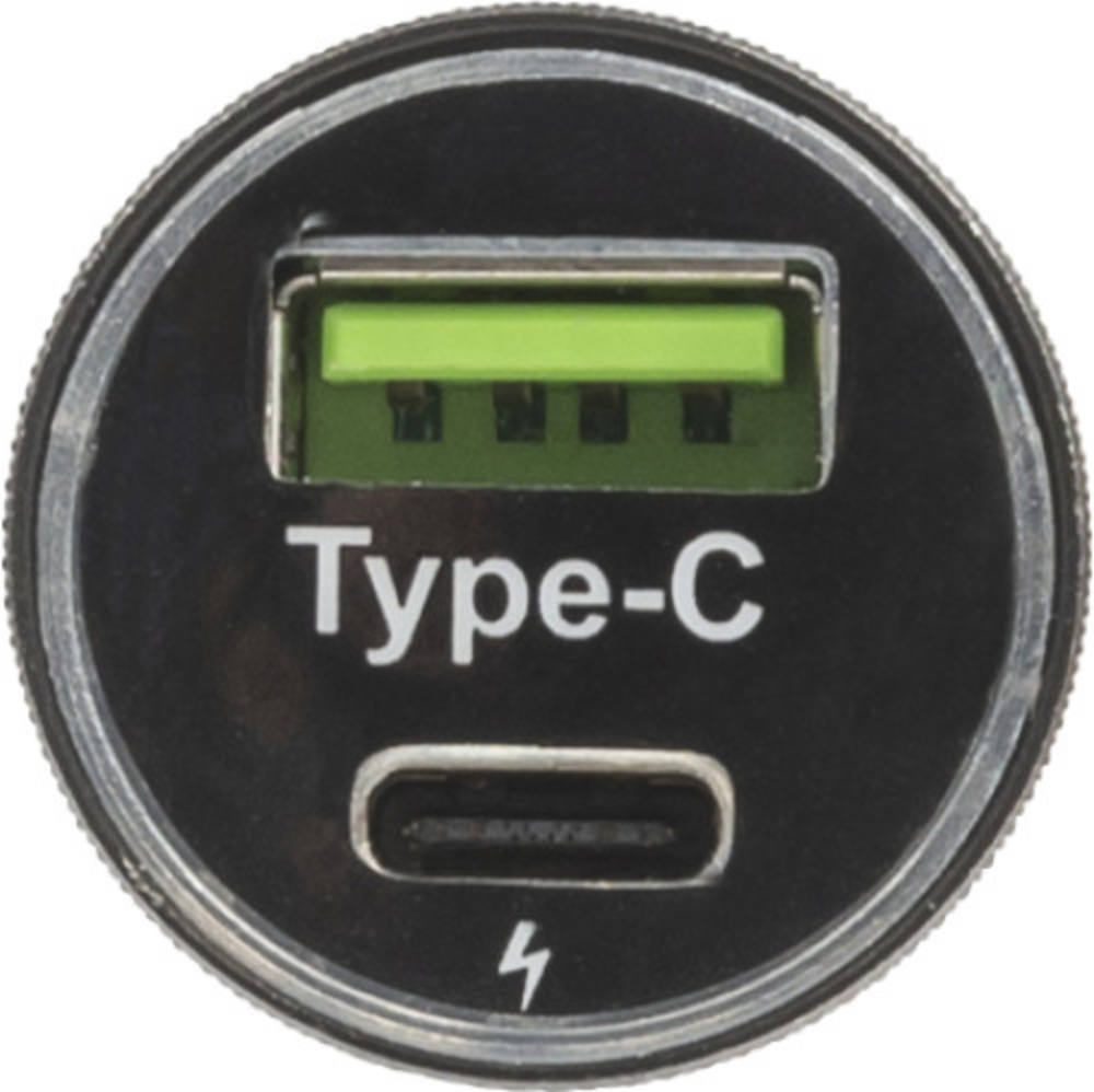 Caricabatterie per auto ABS con connettore USB-C - Campolongo Maggiore