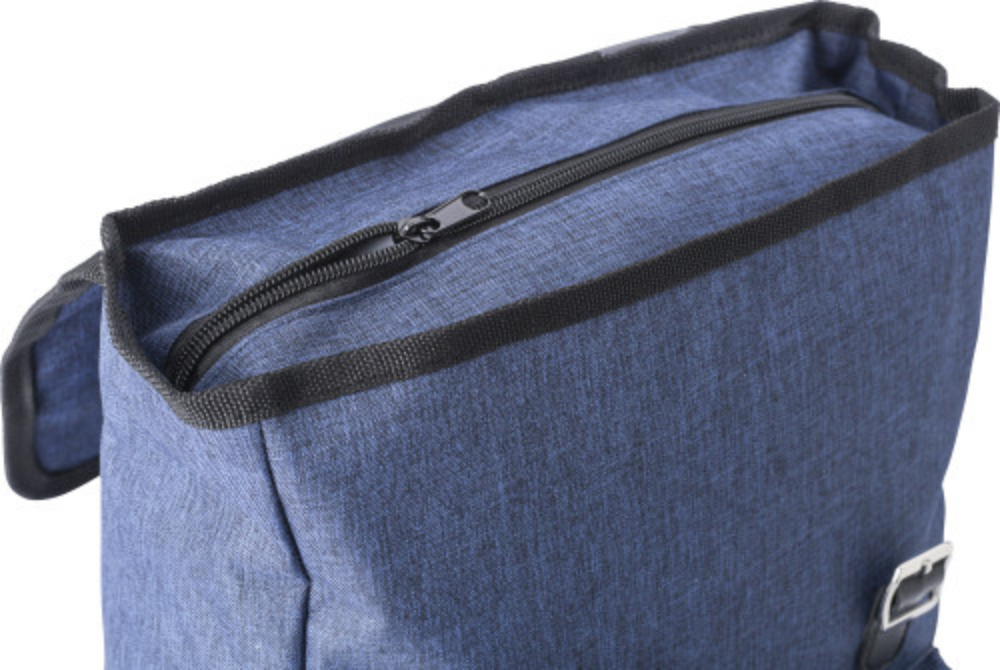 Polyesterrucksack mit Reißverschlusstasche vorne - Fischamend