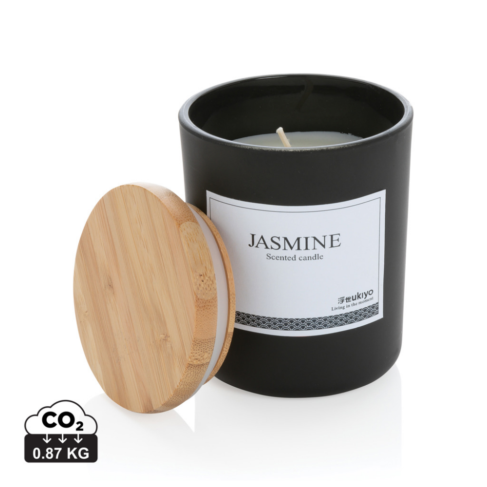 Ukiyo Jasmine Scented Candle with Bamboo Lid - Uist