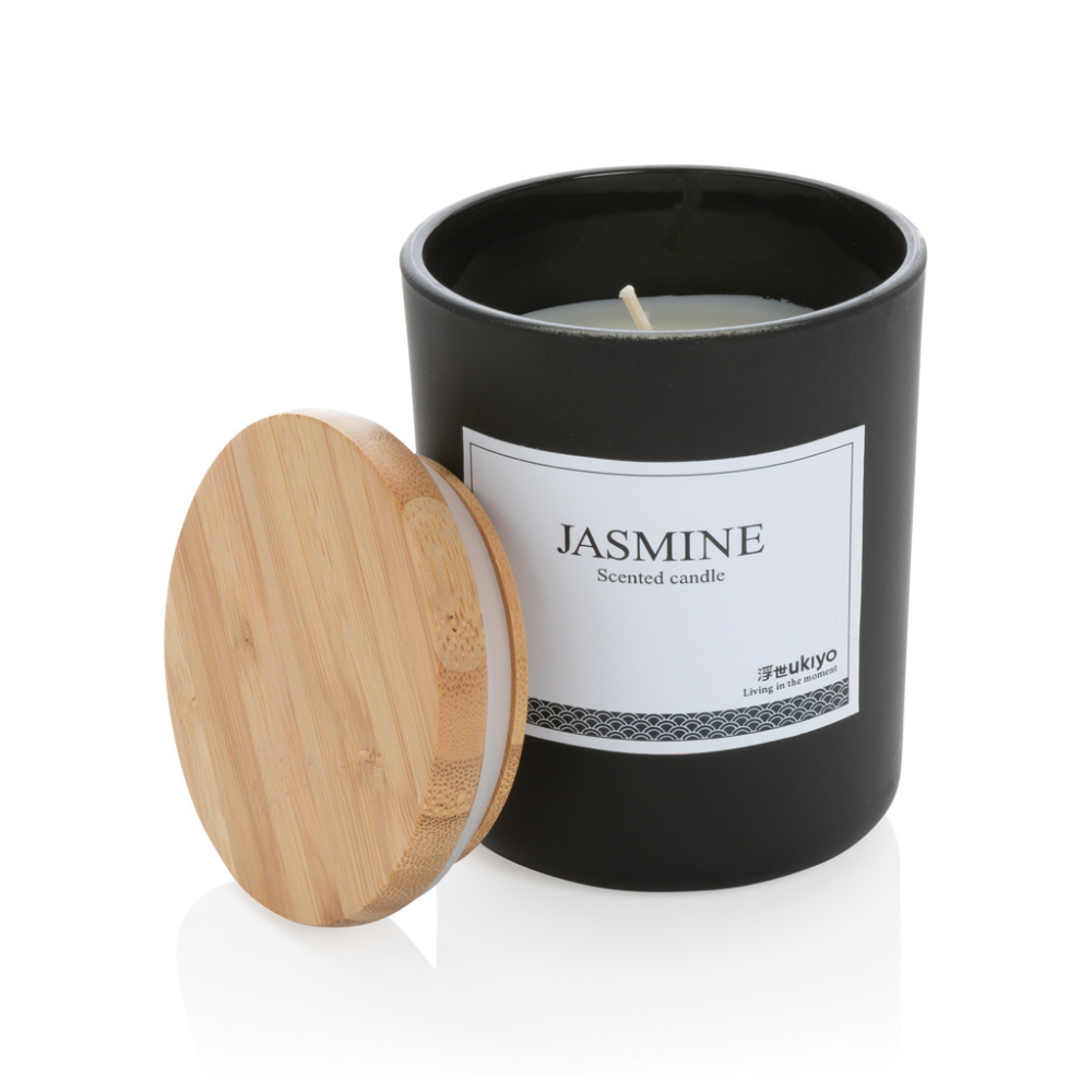 Vela Perfumada con Aroma de Jazmín Ukiyo con Tapa de Bambú - Artés