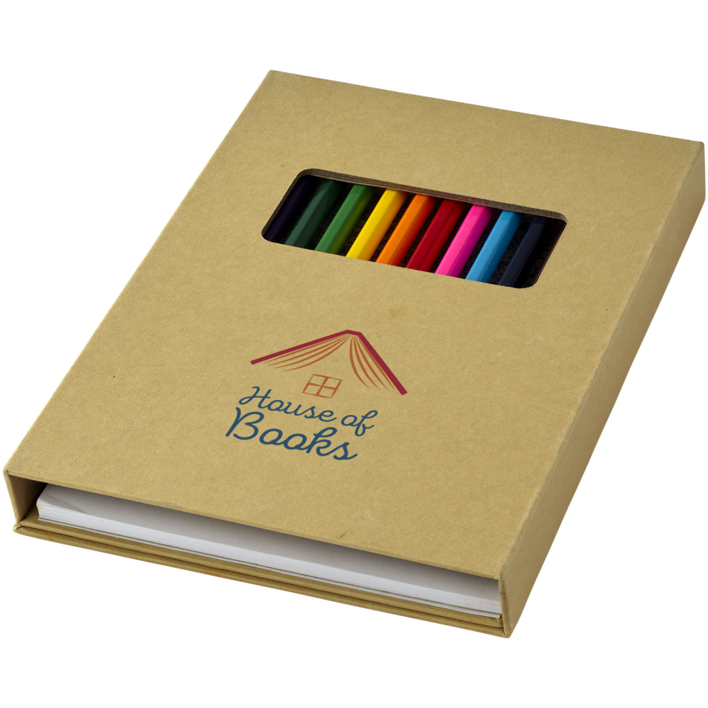 Set de Lápices de Colores y Páginas para Colorear - Campins