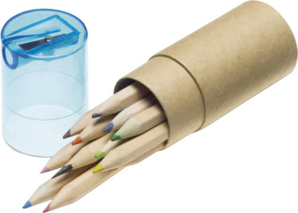 Set de lápices de colores con sacapuntas integrado - Holcombe Rogus