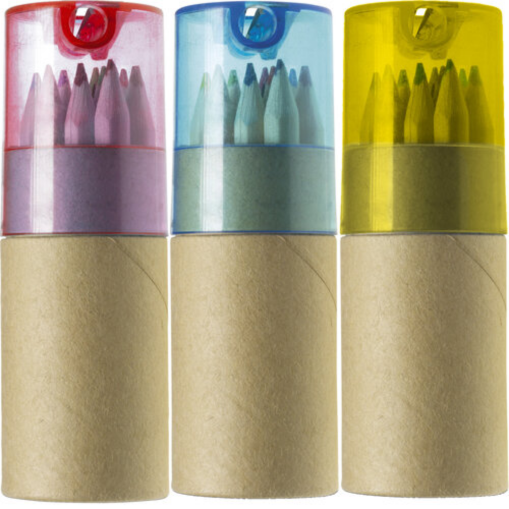 Set de lápices de colores con sacapuntas integrado - Sant Fruitós de Bages