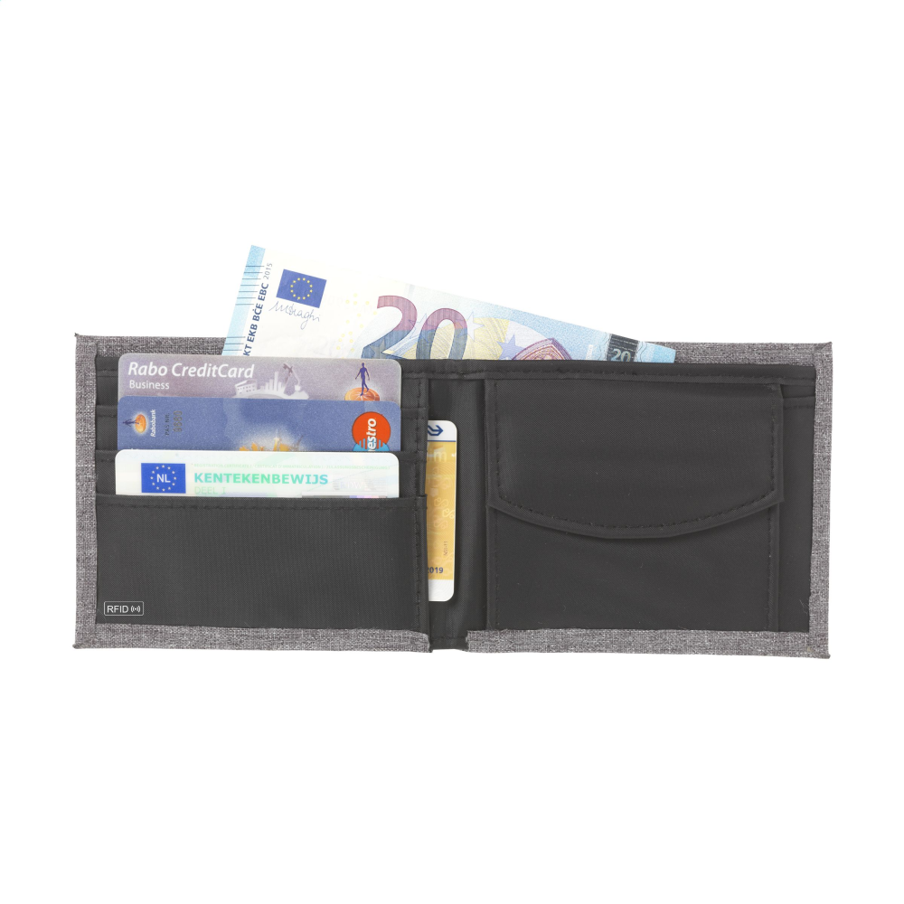 Wallet made of polyester with RFID protection - Headcorn