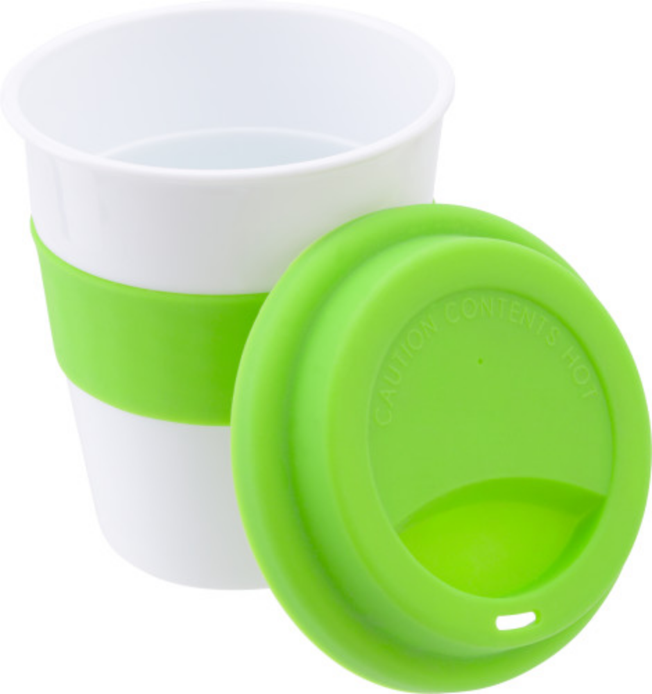 PP Mug with Silicone Band and Lid - Chalford