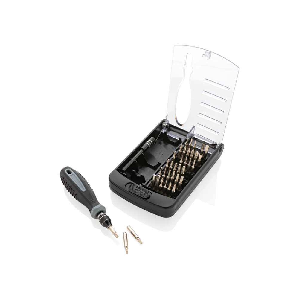 38-Piece Carbon Steel Tool Set with Transparent ABS Case - Aylesford