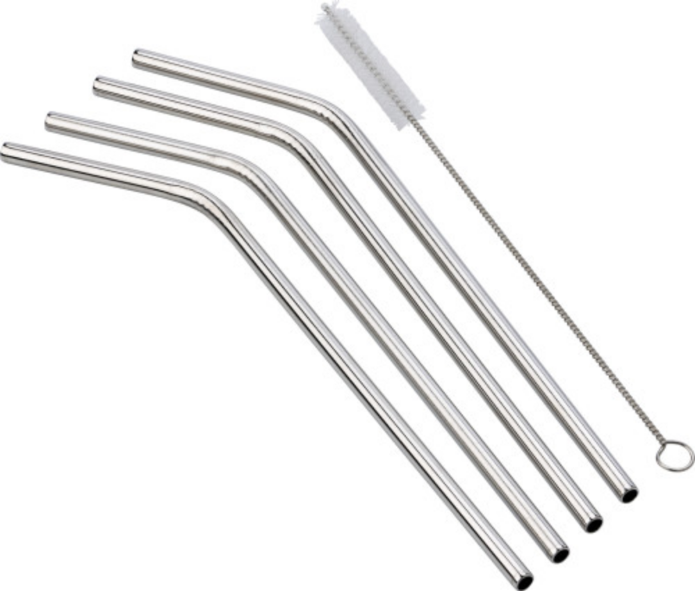 Set of Eco-Friendly Stainless Steel Drinking Straws - Little Crosby