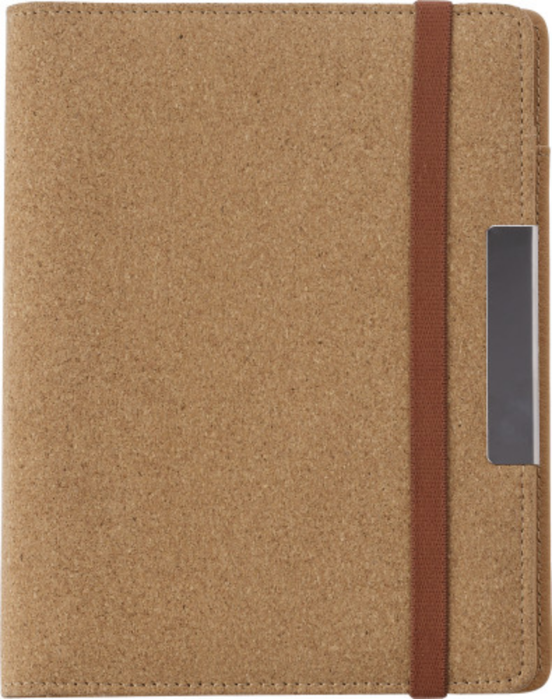 Cork Conference Folder with Notepad & Pockets - Attenborough