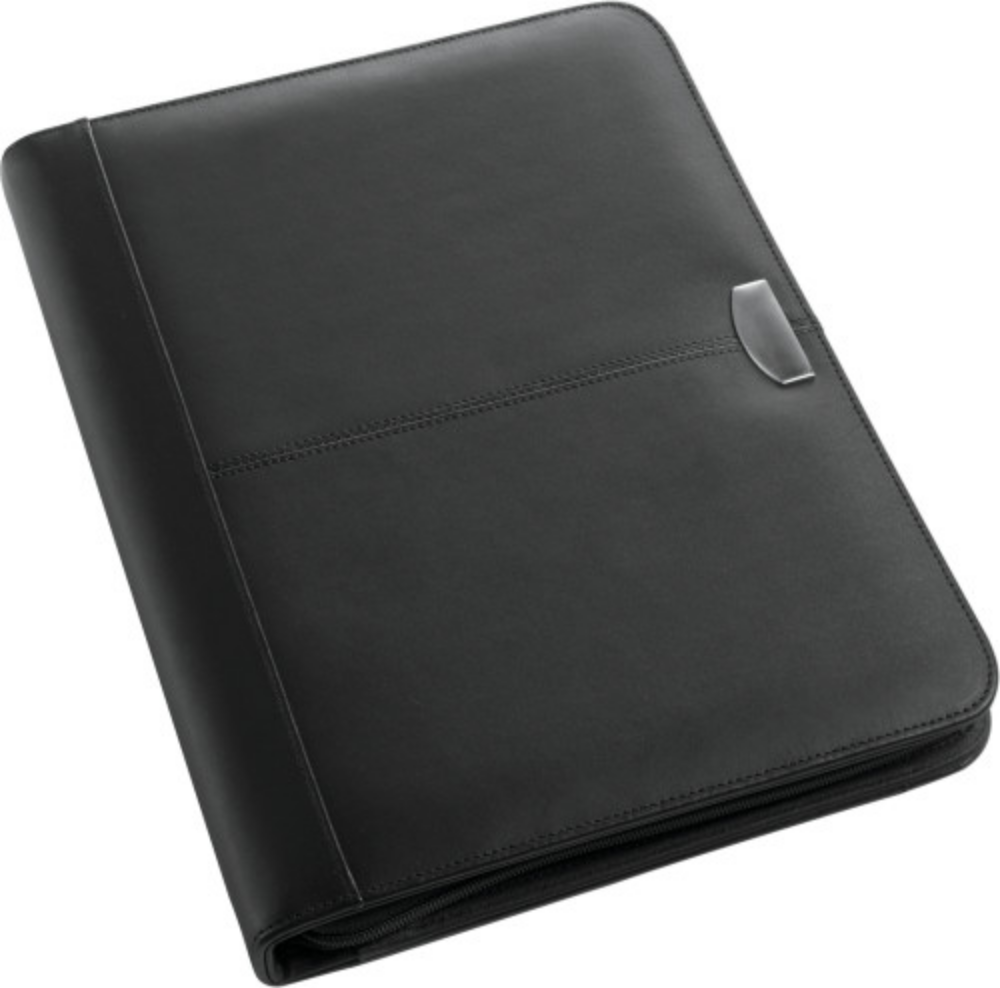 Bonded Leather Zipped Conference Folder - Charlecote