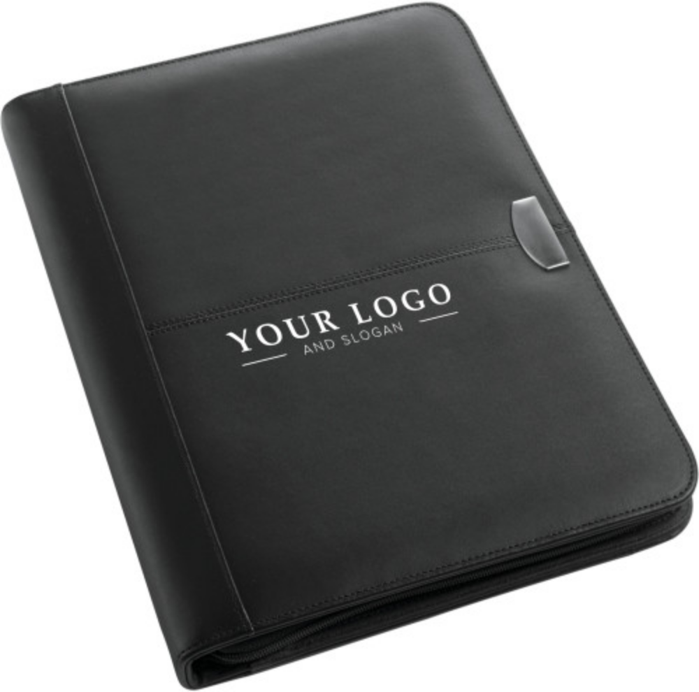 Bonded Leather Zipped Conference Folder - Charlecote