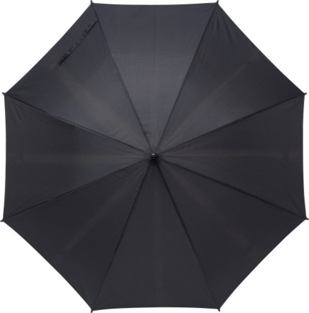 An automatic umbrella made of RPET Pongee fabric with a bamboo handle - Highworth