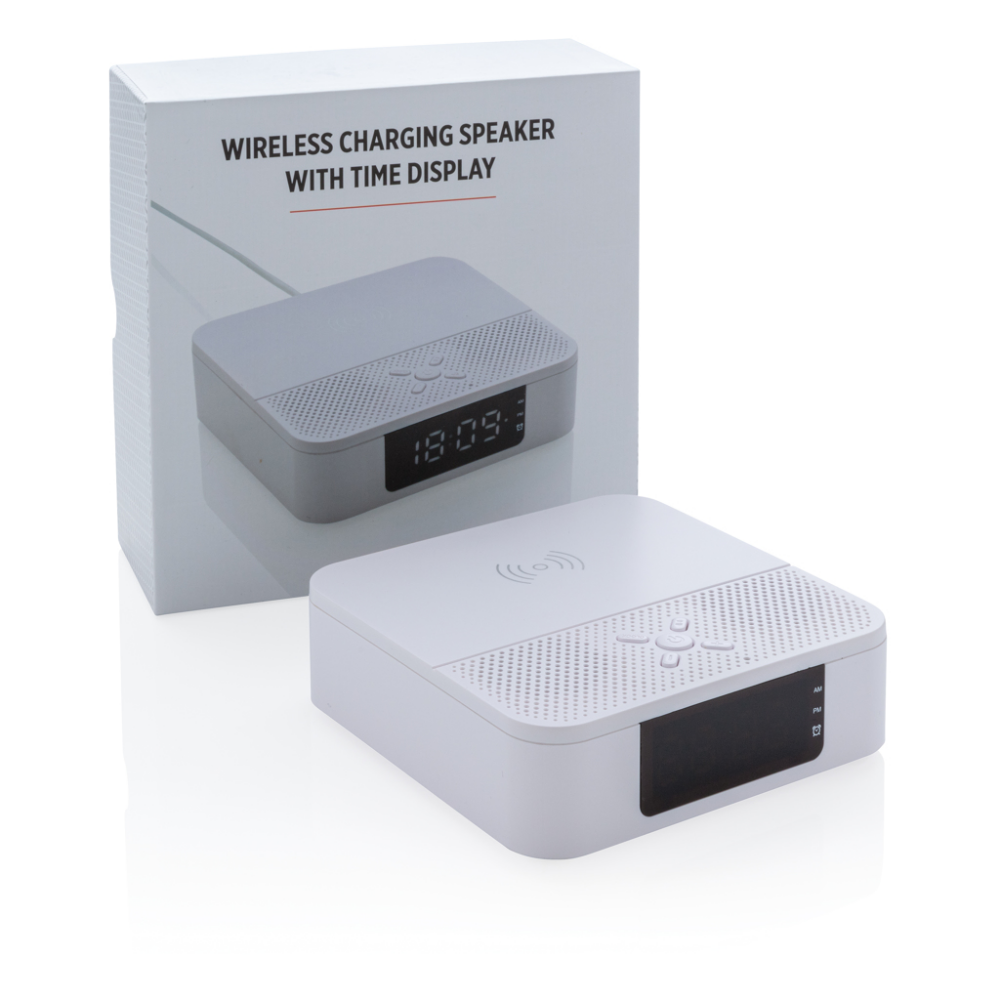 Wireless Speaker with Wireless Charging Pad and Alarm Clock - Stiffkey - Largs