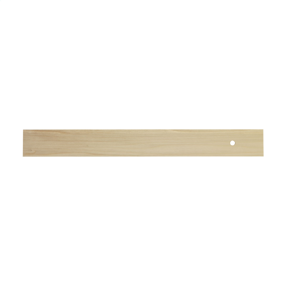 Righello in legno di tiglio con striscia metallica incorporata - Orbetello