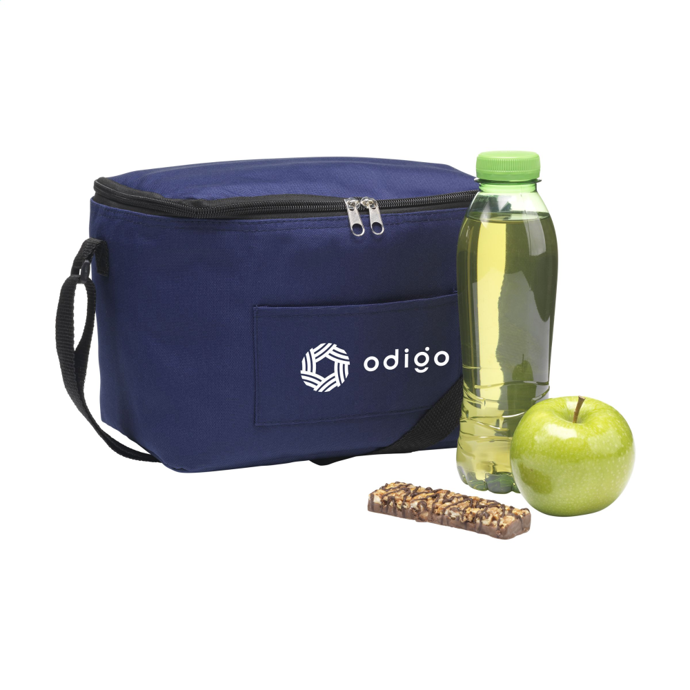 Cooler Bag made from 600D RPET Polyester, crafted from Recycled PET Bottles, and featuring an Adjustable Carrying Strap - Haseley