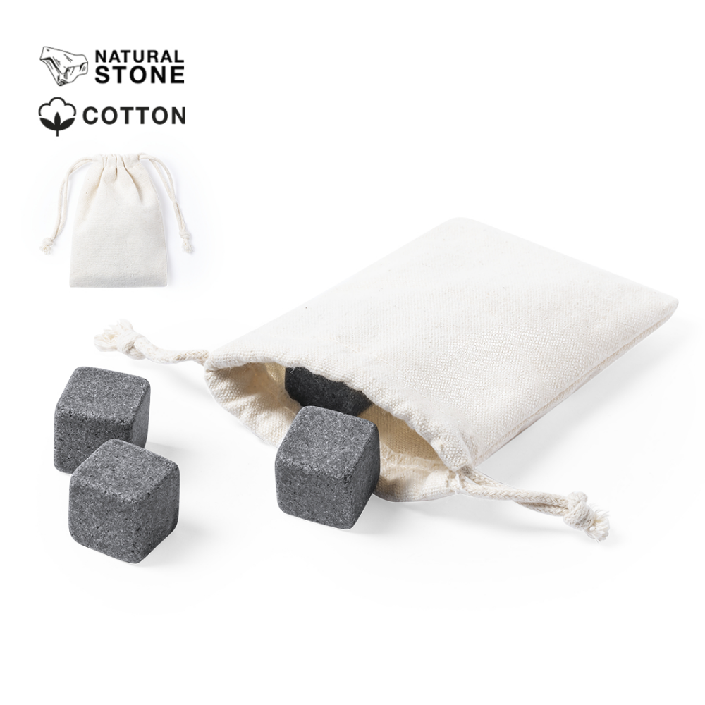 Natural Soapstone Reusable Ice Cubes - Banff