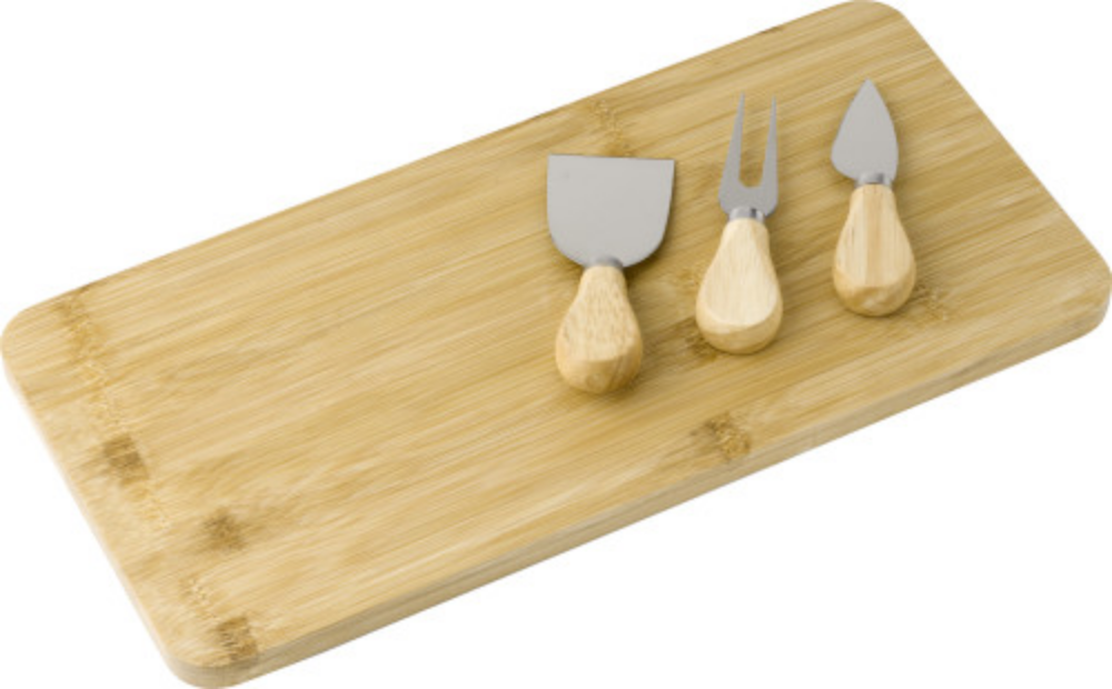Tagliere di bambù per formaggi con utensili - Capiago Intimiano