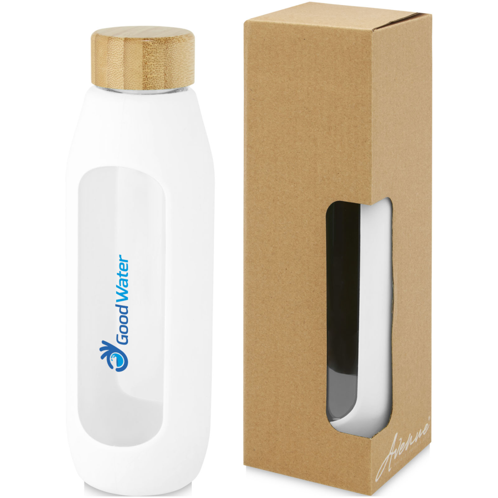 Botella de Agua Reutilizable de Vidrio Borosilicato Eco-Amigable - Lechón