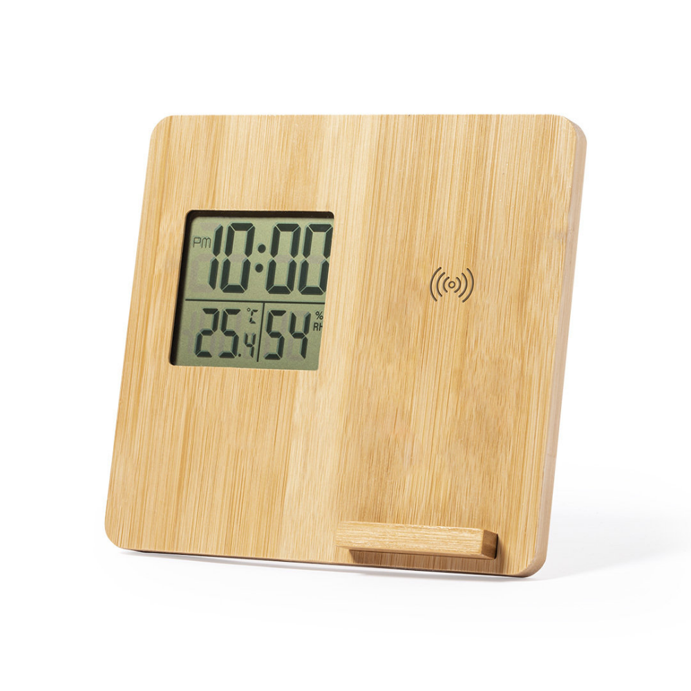 Bamboo Wireless Charging Weather Station - Fyvie
