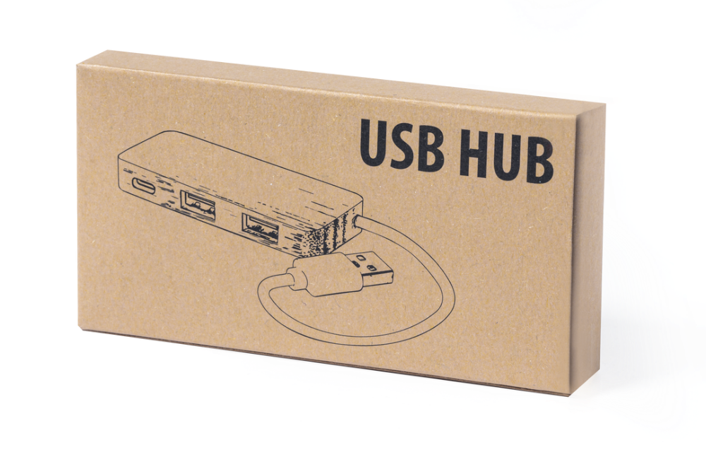 Hub USB en bambou - Château-Chervix