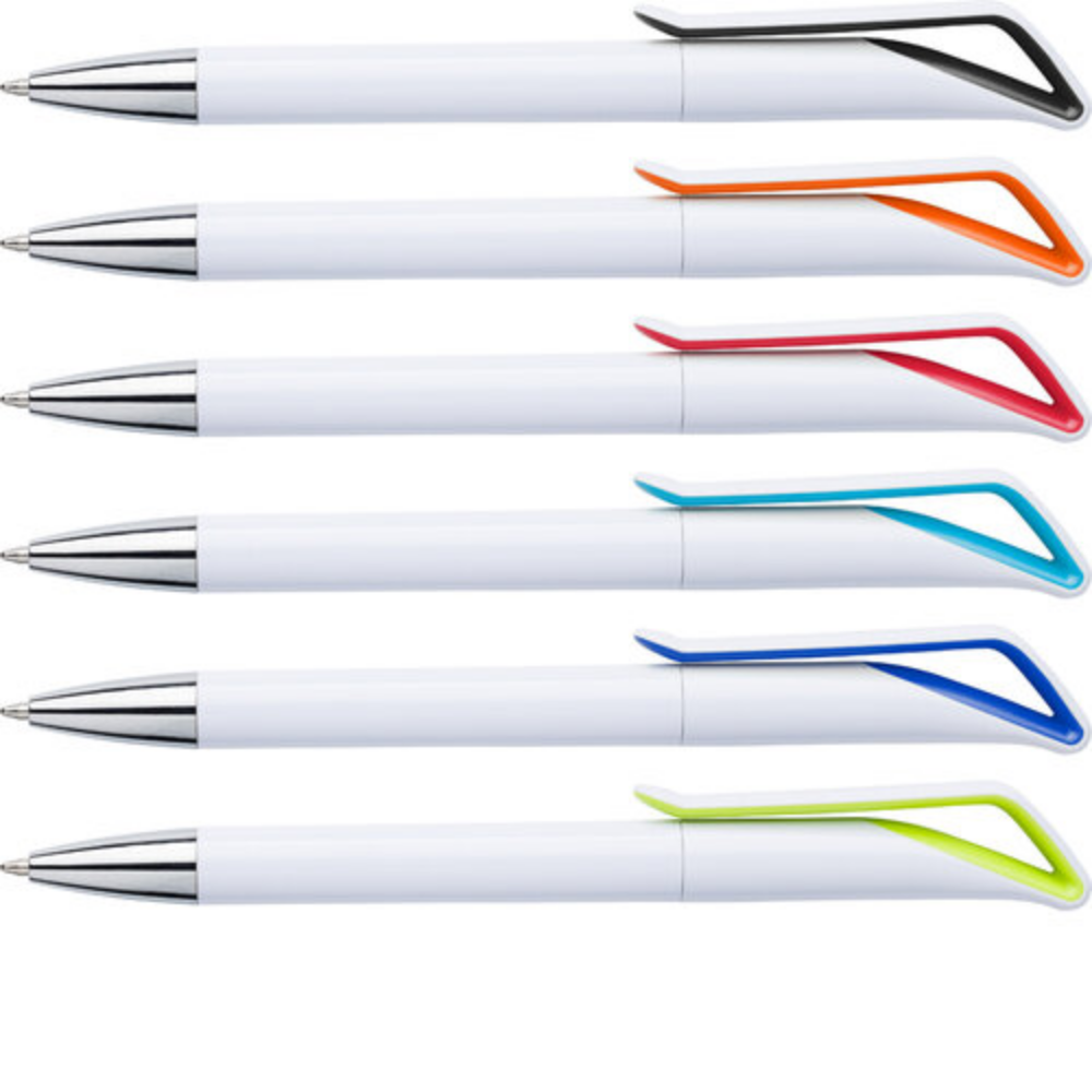 Un bolígrafo de acción giratoria hecho de Acrilonitrilo Butadieno Estireno (ABS) con tinta azul - Little Snoring - Undués de Lerda