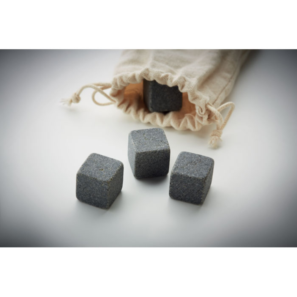 Set of Reusable Stone Ice Cubes - Flaxley - Long Eaton