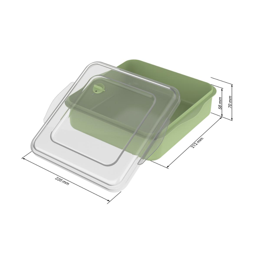 Mikrowellensichere ToGo-Box mit abnehmbarem Deckel - Egeln 