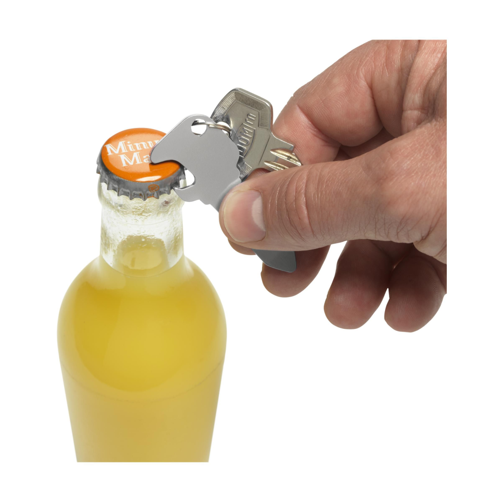 Porte-clés en aluminium avec ouvre-bouteille - Fontenay-sous-Bois