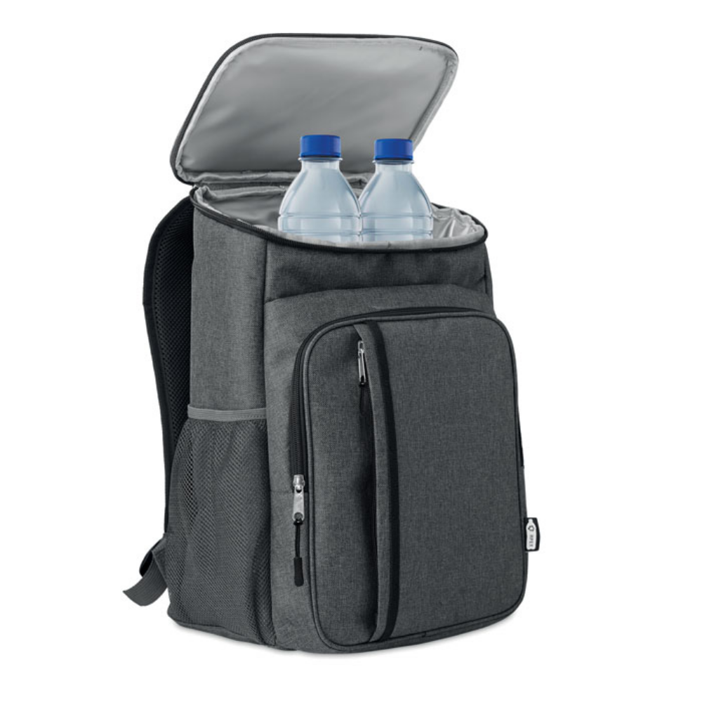 2 Tone 600D RPET Cooler Picnic Backpack with Table Accessories - Leicester Forest East