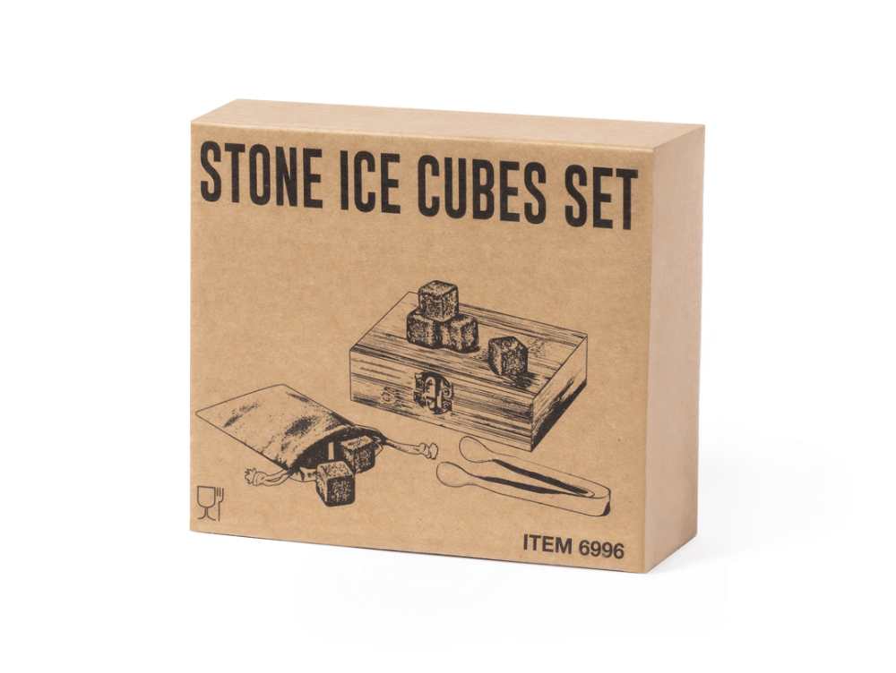 Set of Reusable Soapstone Ice Cubes - Hutton