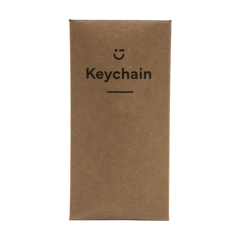 Porte-clés en métal mat avec incrustation de bois de hêtre - Chevreuse