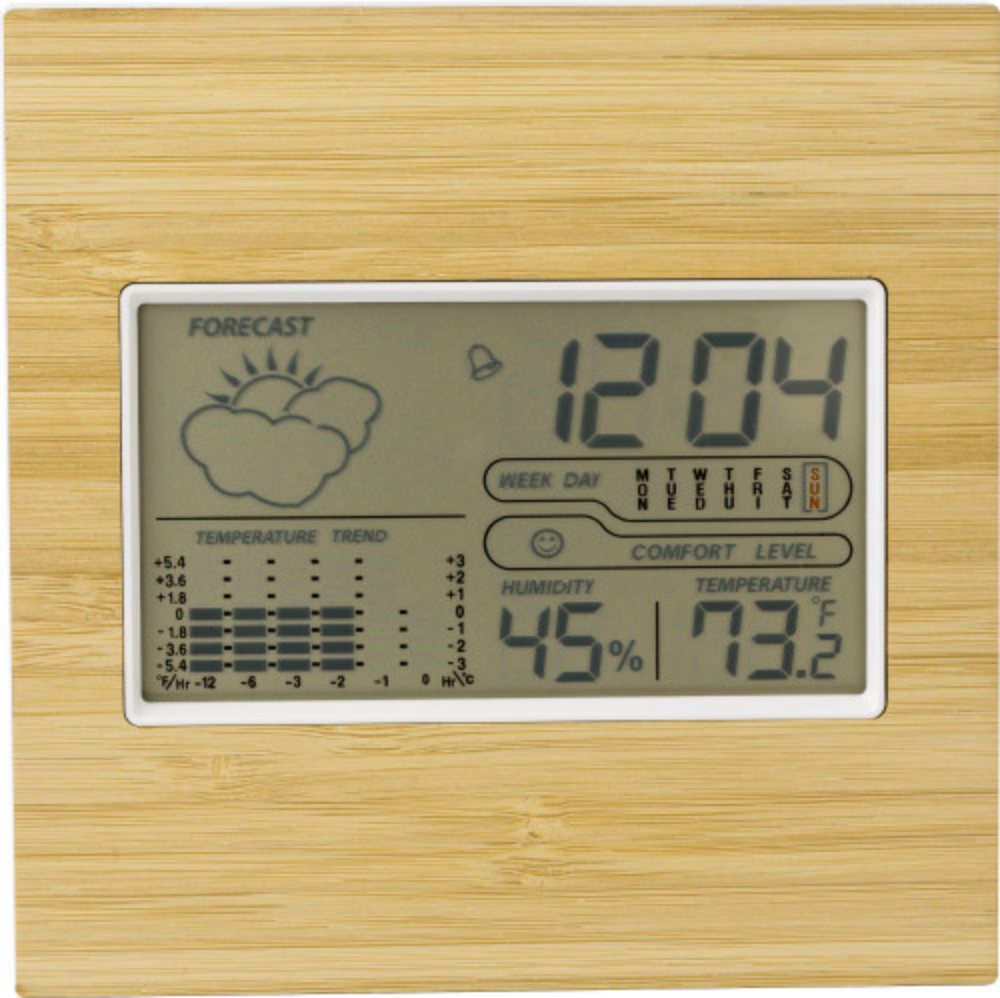 Multi-Functional Bamboo Weather Station - Uttoxeter