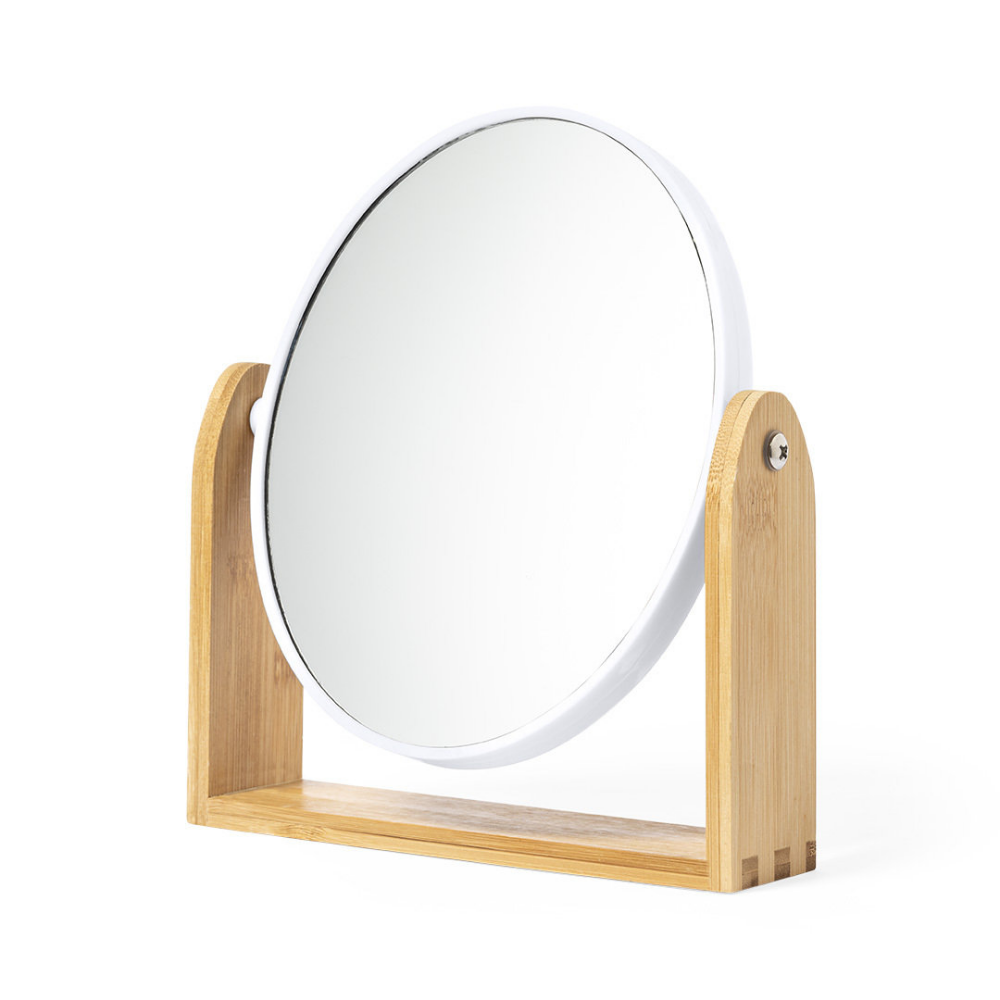 Specchio da tavolo in bambù