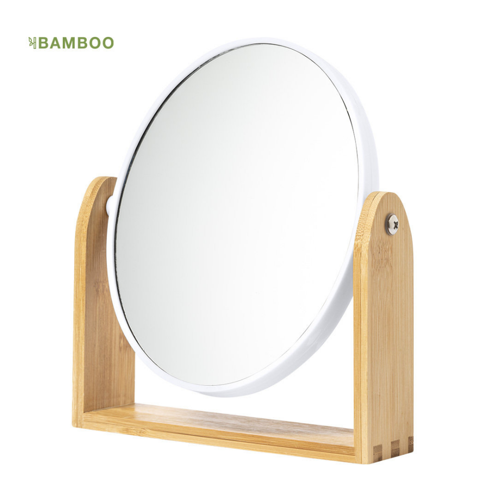Specchio da tavolo in bambù
