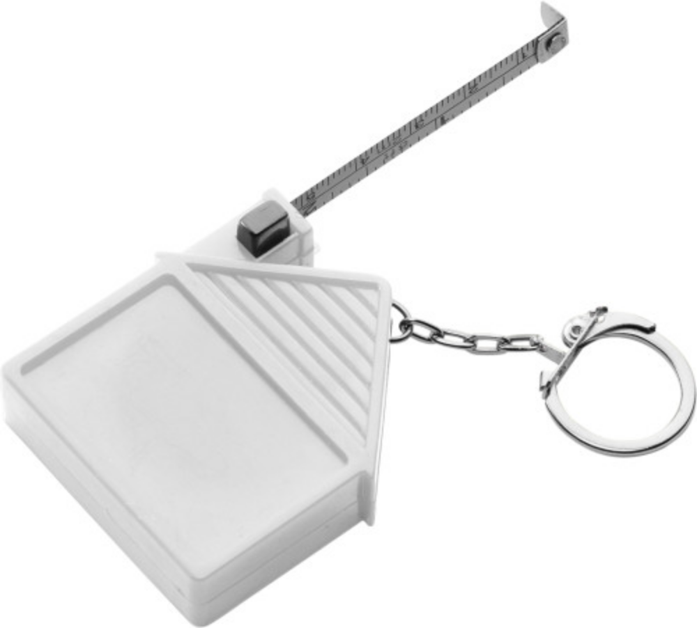 Porte-clés en ABS avec mètre ruban et anneau métallique - Juillé