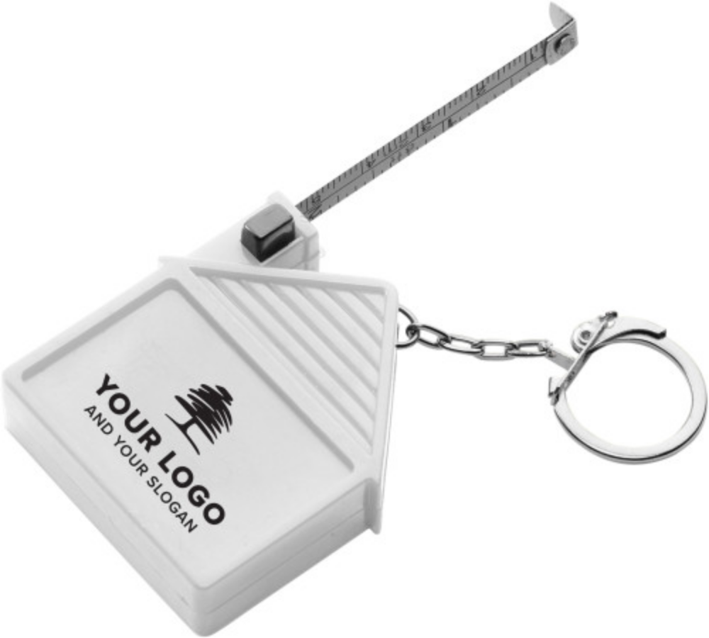 ABS Key Holder with Tape Measure and Metal Ring - Acton