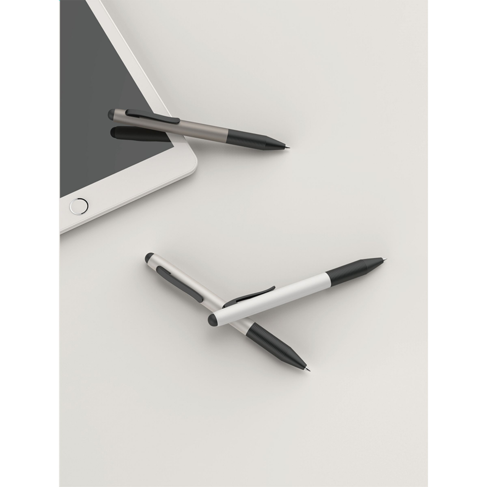 Metallic Aluminium Ballpoint Pen with Touch Screen Pointer - Castle Hedingham