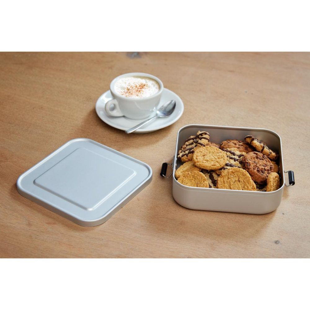 Aluminum Square Snack Box with Clamp Fasteners - Curzon Park