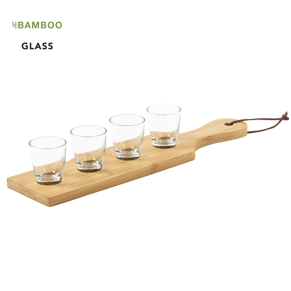 Bamboo Shot Tray Set - Blackrod