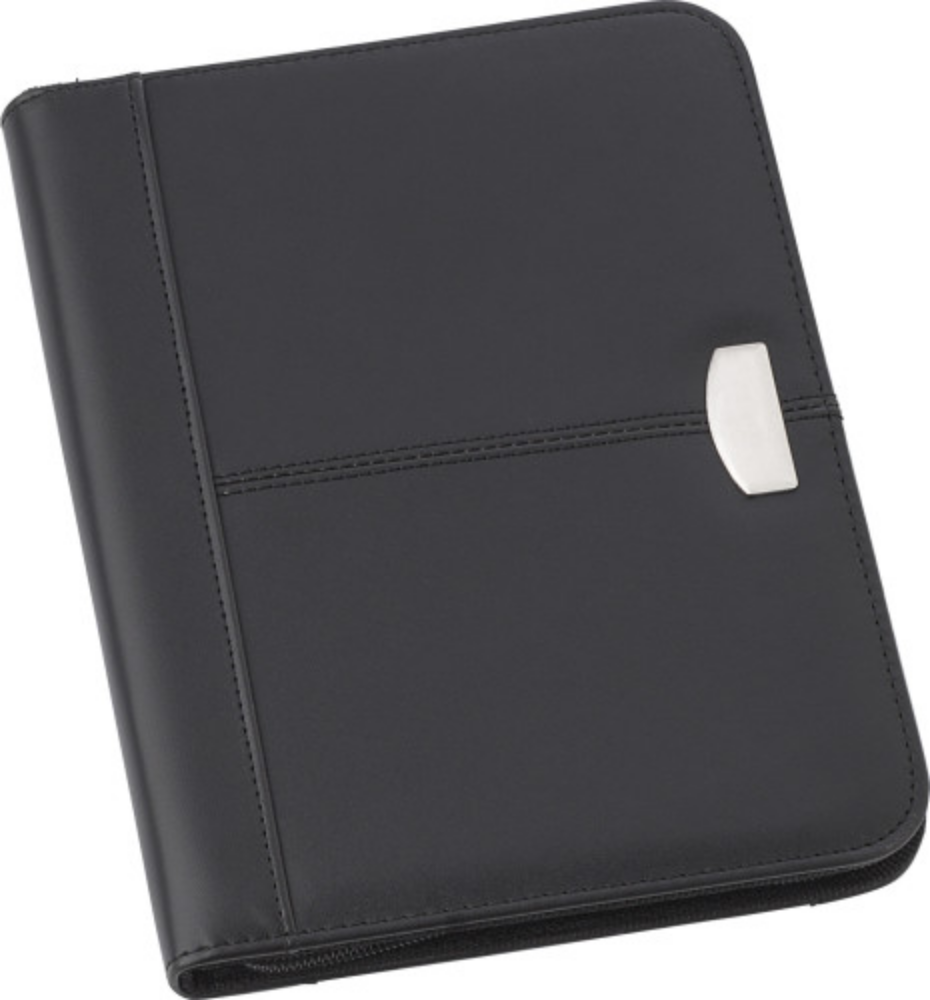 Conference folder with zipper made of bonded leather - Hereford