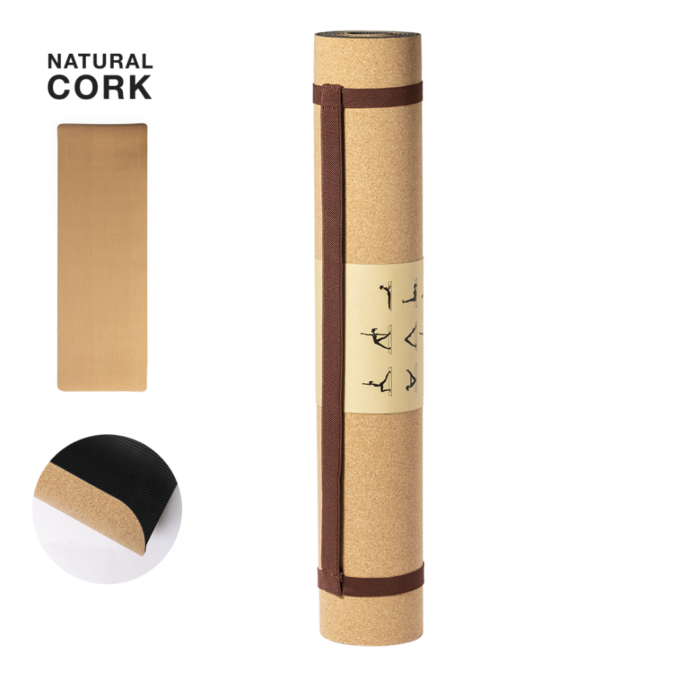 Natural Cork Non-Slip Yoga Mat - Minley