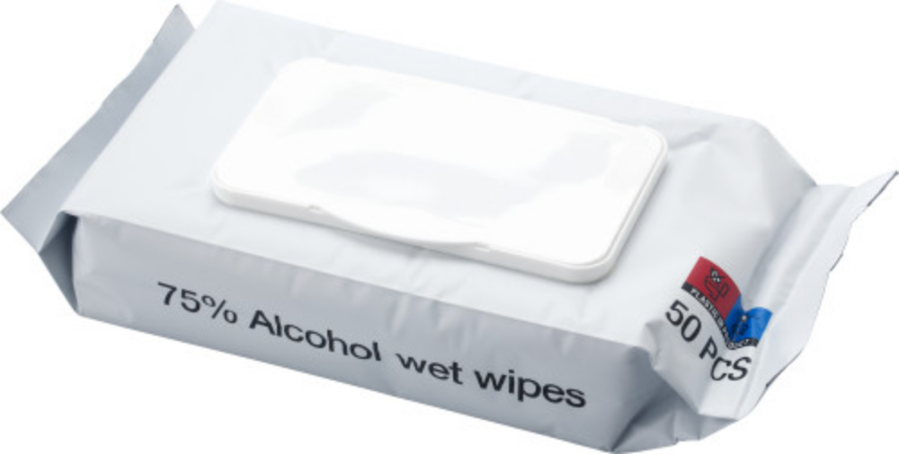 Bolsa sellada con toallitas húmedas de alcohol - Washington