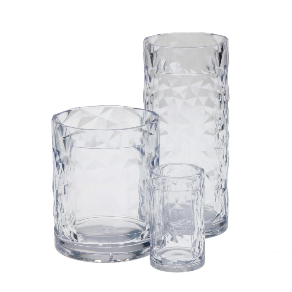 Vaso de Cristal Transparente Resistente a Roturas - Hawkdun - Muro