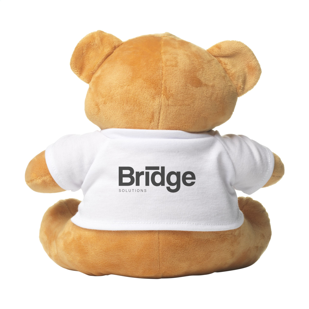 Soft Cuddly Teddy Bear with White T-Shirt - Halsall