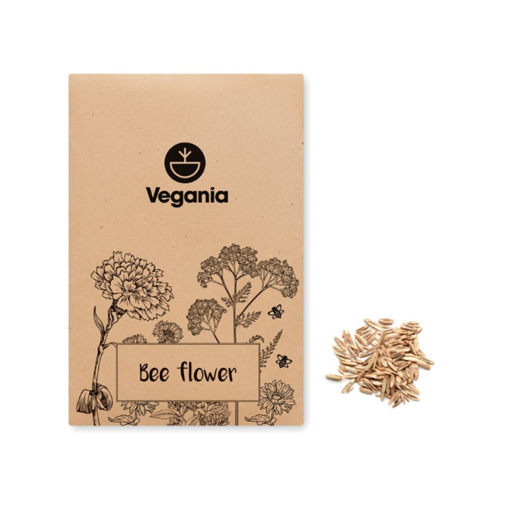 Enveloppe personnalisée avec graines de fleurs d'abeilles - Abella
