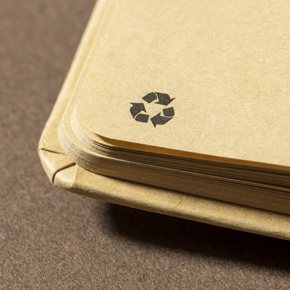 A5 Notizbuch mit Hardcover aus recycelter Pappe - Halle 