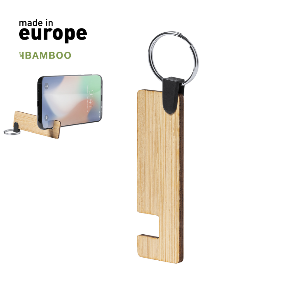 Personalisierter Schlüsselanhänger aus Bambus - Toulon