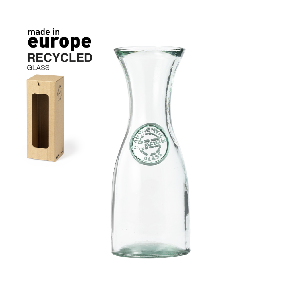 Personalisierte Karaffe aus recyceltem Glas - Irwin