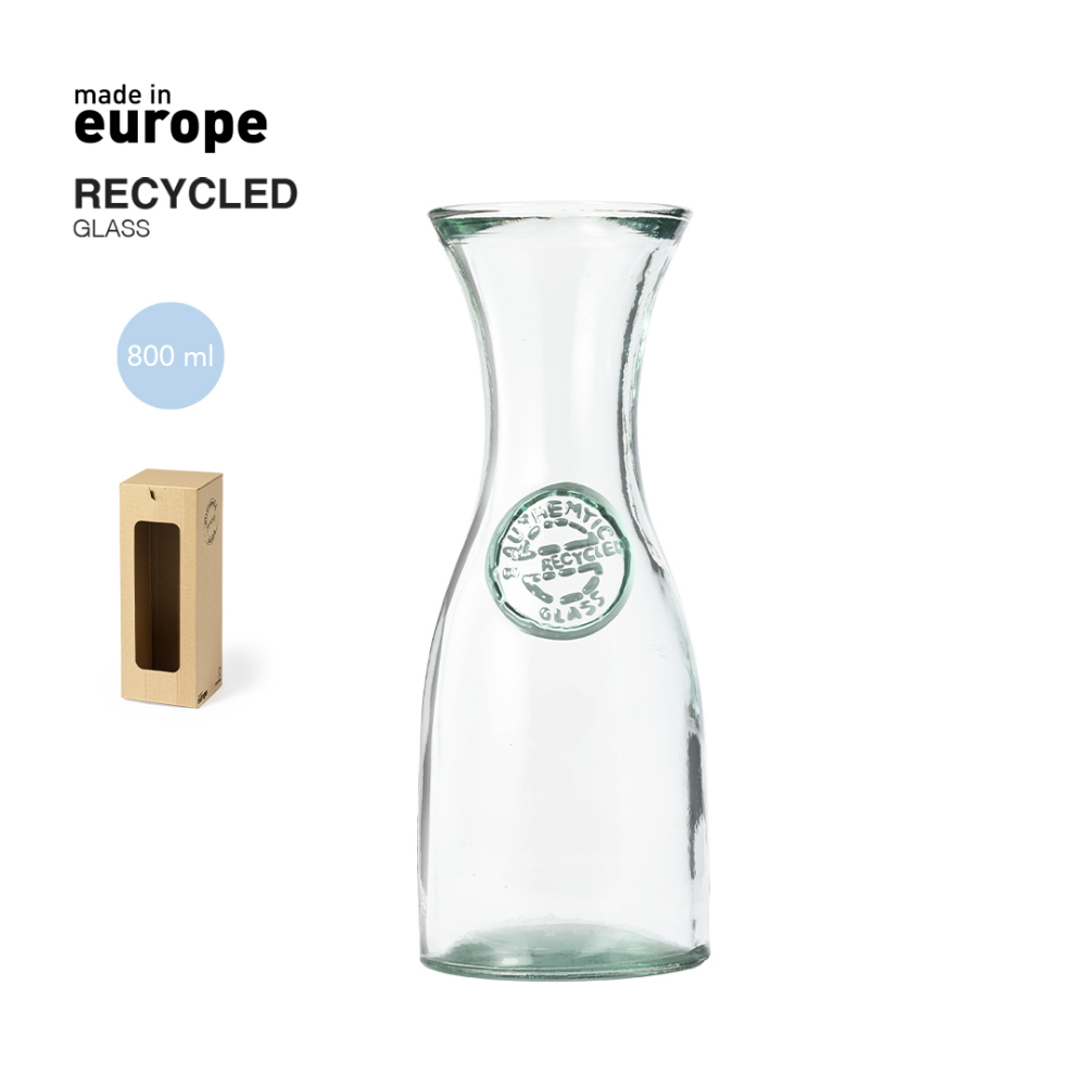 Carafe personnalisée en verre recyclé - Irwin