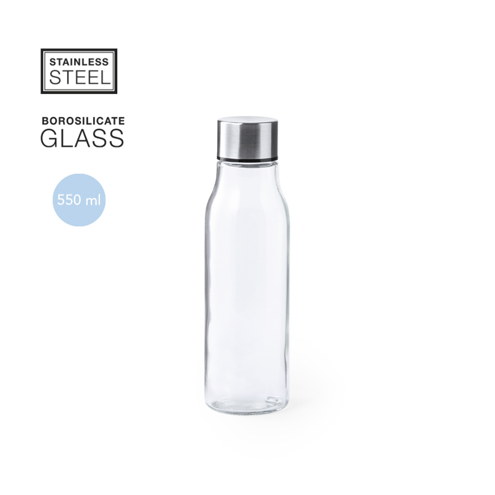 Borosilicate Glass Water Bottle - Plymouth